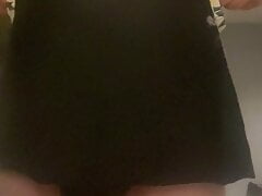 Removing swimsuit and Finally untying my cock and balls filmed at 22.05