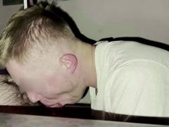 Amateur young candidate gives deep throat to the CEO's massive cock during the interview for some serious ASMR vibes