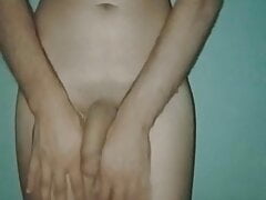 Touch my soft body and play with my big penis with an orgasm