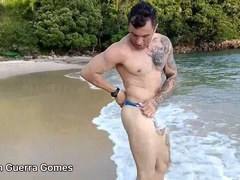 Soloboy, big-cock, exercicios-na-praia