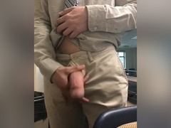 Jerking off in classroom