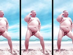 BEACH CHUB HAND FREE COUNTRY DADDY CUMS ALL OVER