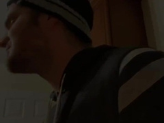 Exchanging fellatios in the kitchen and providing him a large popshot facial cumshot