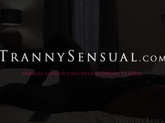 Trans Casey Kisses is comforted by Rocky Emersons tight juicy pussy