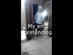 Amputee pretending