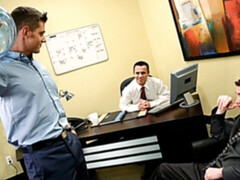 Office hotties Lucas Knowles, Antonio Madiera, JT Ross in a group vid