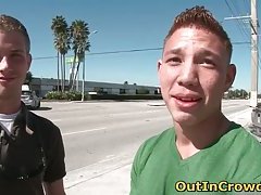 Hot hetero hunks get outed in public places free gay clips