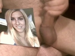 Man jerking off, cumming on cocks in various languages