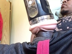 Solo chubby male, gay sex toy, fleshlight