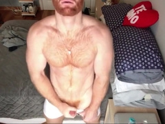Ginger Hunk Seth Forena Bed Jerks his Cock Until He Cums 8