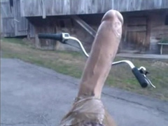 Bycicle with a butt-plug - Bicicleta con consolador 6