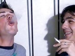 Young boys smoking and fucking hardcore