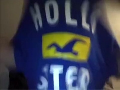 Cute blond boy strips and cums