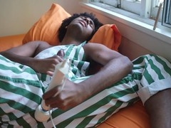 Spanking my ass with a paddle