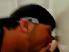 he gargle a meaty weenie to toilet