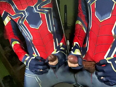 Jerk off in a Spider-man suit.