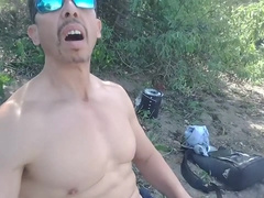 Muscle By A Lake Near People