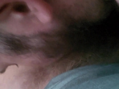 Dad getting deep throated off in van in public