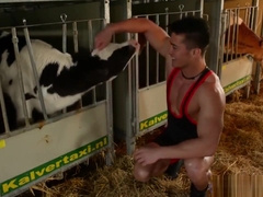 Cristiano posing at Farm