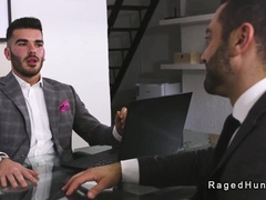 Real estate agent is romped for a job in the office