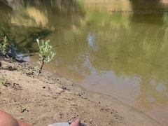 Jerking in public along the sea
