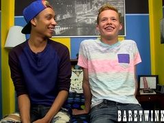 Thin twinkies screw culos and drain their sack in couch