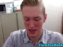 Auditioning twink bbc bareback after fellatio
