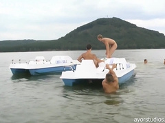 Lukas Prochazka and Matej Kodes in a Episode from the Film Summer Camp