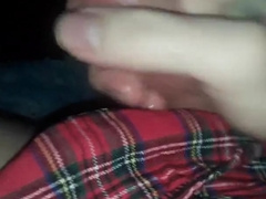 Crossdresser Jerks His Pecker While Dressed In A Spectacular College Gal Clothing Part 1