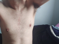Scraping My Unshaved Pecs And Underarms