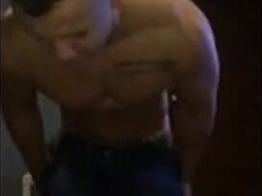 Fitness Hunk Jerks Off Solo