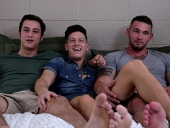 NextDoorBuddies School First-Ever Timer GETS two WITHOUT A CONDOM RODS