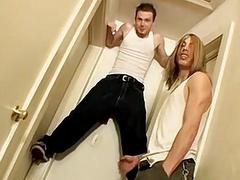 Fit boys find unique ways to masturbate their rods