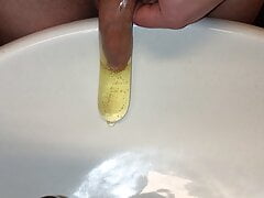 Pee in a condom