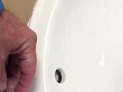 My Tiny Cock peeing in sink