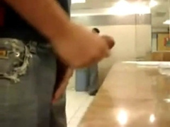 Bigcockflasher - Caught wanking in public restroom 3