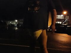 Diapered outside