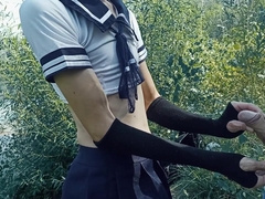 Monster Salami and his Femboy in Public