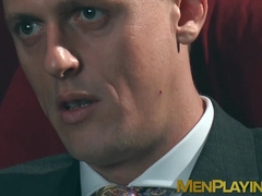 Horny Ivan Gregory sucks dick before getting drilled by suited Viktor Rom