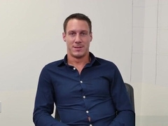 Top boss harassing spex office stud