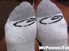 Uber-Cute Black-Haired Vlad With Tats Demonstrates Off His Soles