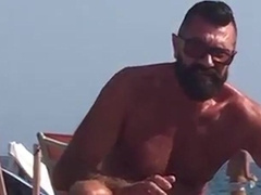Str8 spy daddy bear at the beach 9
