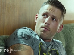 Roman Todd And Trevor Harris In New Recruit Takes Rough Pounding By 2 Army Vets In Bareback Threesome