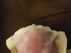 Cumshot in buddy's wife panties