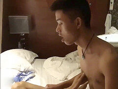 inexperienced GV two HANDSOME CHINESE BOYS HAVING ANAL hook-up