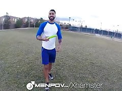MenPOV Two Hunks Fuck After Frisbee Fun
