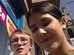 Amateur, Pareja, Cornudo, Checa, Dinero, Público, Adolescente, Esposa