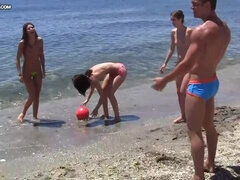 Real sex party on the sunny beach (part 3)