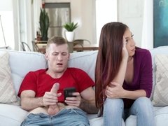 Kont, Condoom, Hondjeshouding, Spijkerbroeken, Masturbatie, Olie, Roodharige vrouw, Tieten likken