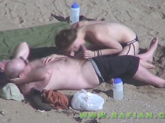 Exciting Couples On The Beach - Public Sex